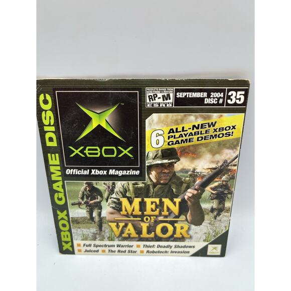 Official Xbox Magazine Demo Disc #35 Men of Valor Tested in Sleeve - Picture 1 of 5